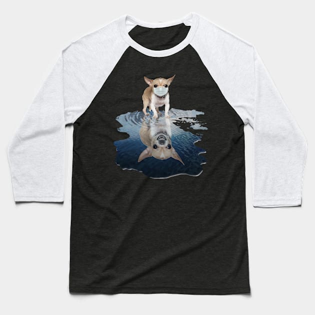 Chihuahua Dogs Lover - Chihuahua Face Mask Funny - Chihuahua T-Shirt Baseball T-Shirt by AteezStore